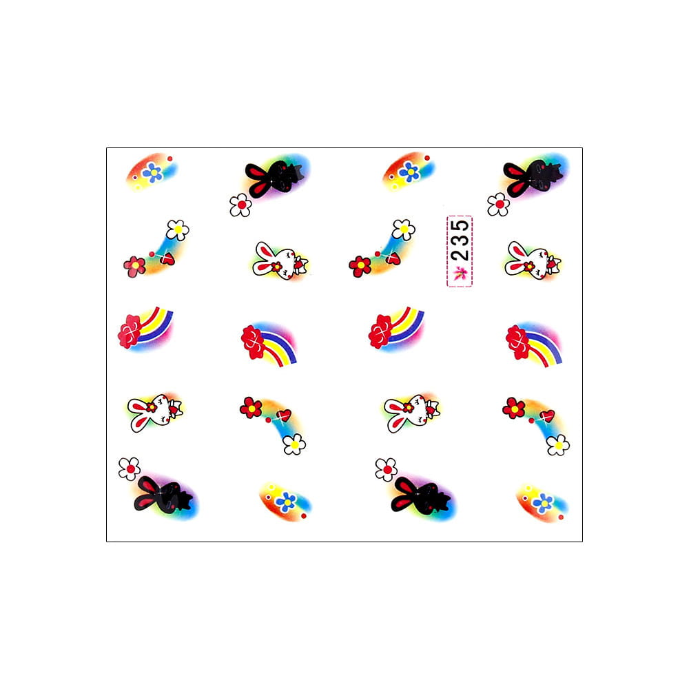 Naklejki wodne do paznokci bajkowe Nr 235