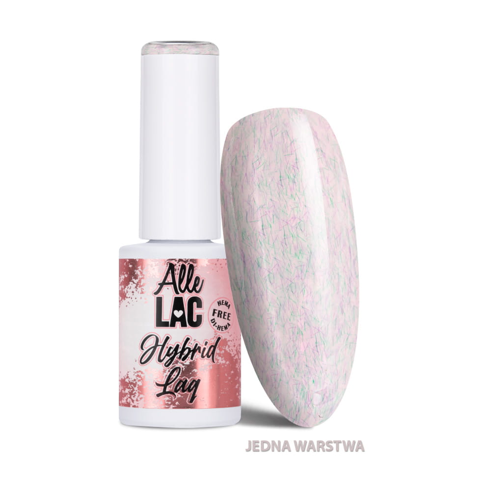 Lakier hybrydowy LED/UV Gel Polish Purples P12 Misty Fluff AlleLac HEMA/Di-HEMA Free 6g