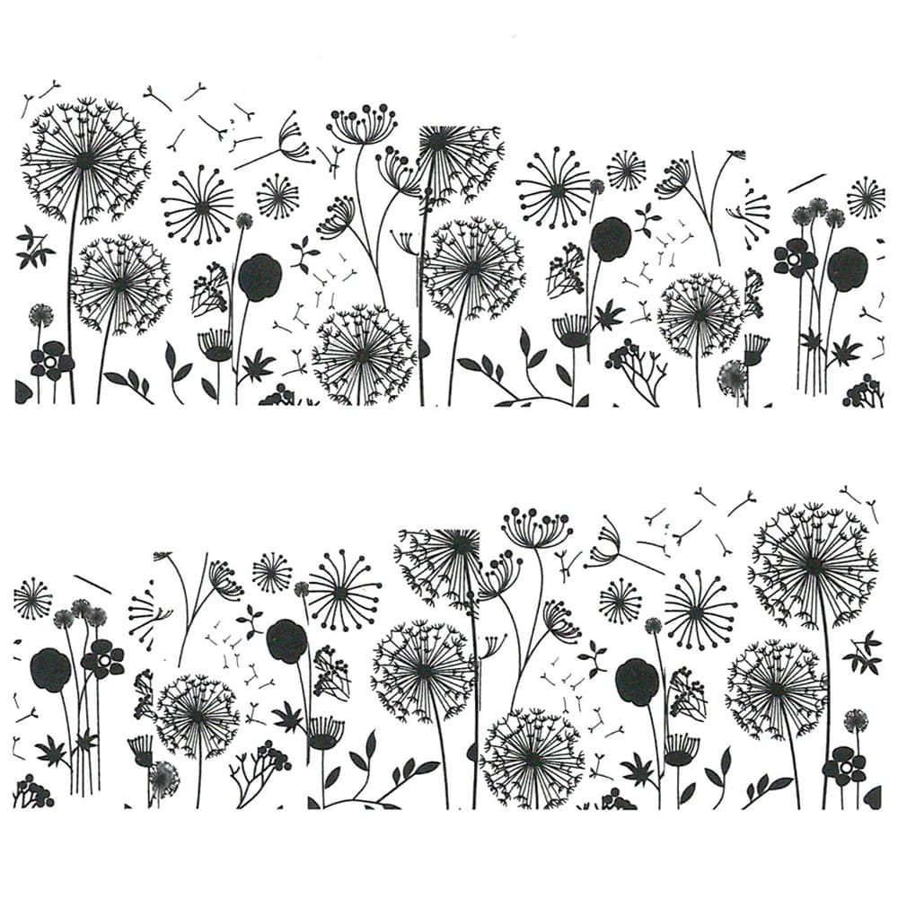 Naklejki wodne do paznokci kwiaty YZW-B005