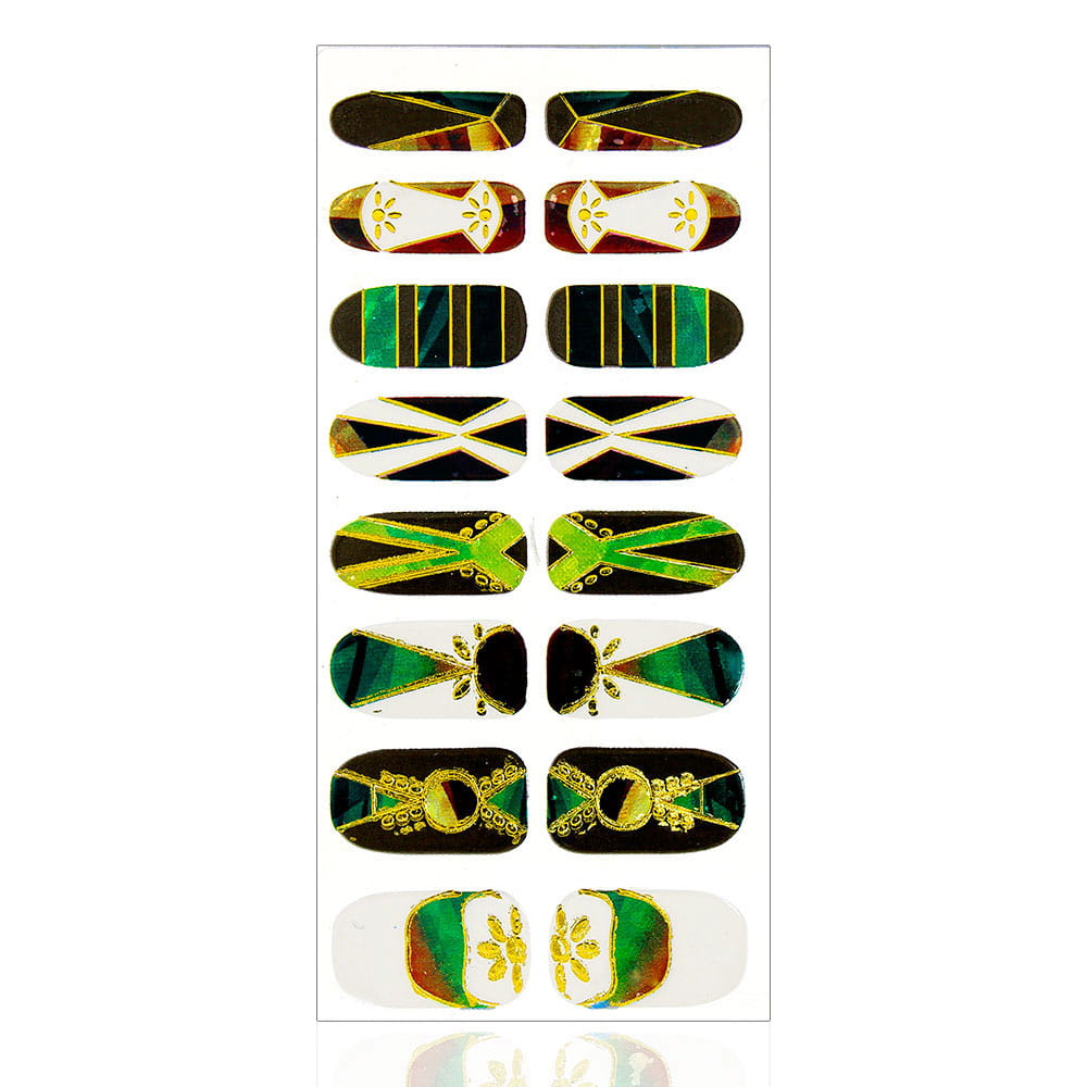 Naklejki nail patch minx kształty 16szt ls d012