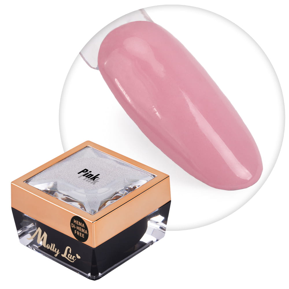 Żel do zdobień Ombre Gel paint gel ombre ornamenty MollyLac Pink HEMA/Di-HEMA Free Nr 16 5g