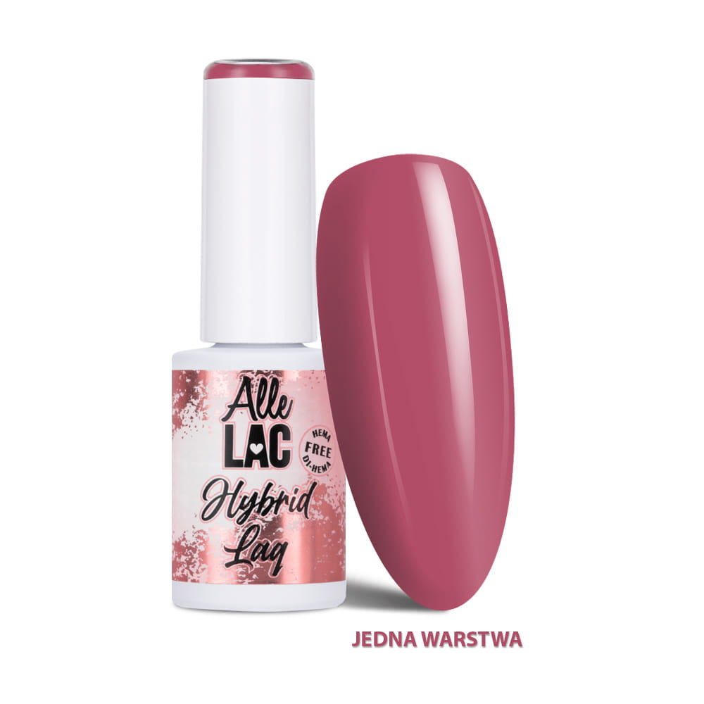 Lakier hybrydowy LED/UV Gel Polish Pinks PI23 Caramel Rose AlleLac HEMA/Di-HEMA Free 6g