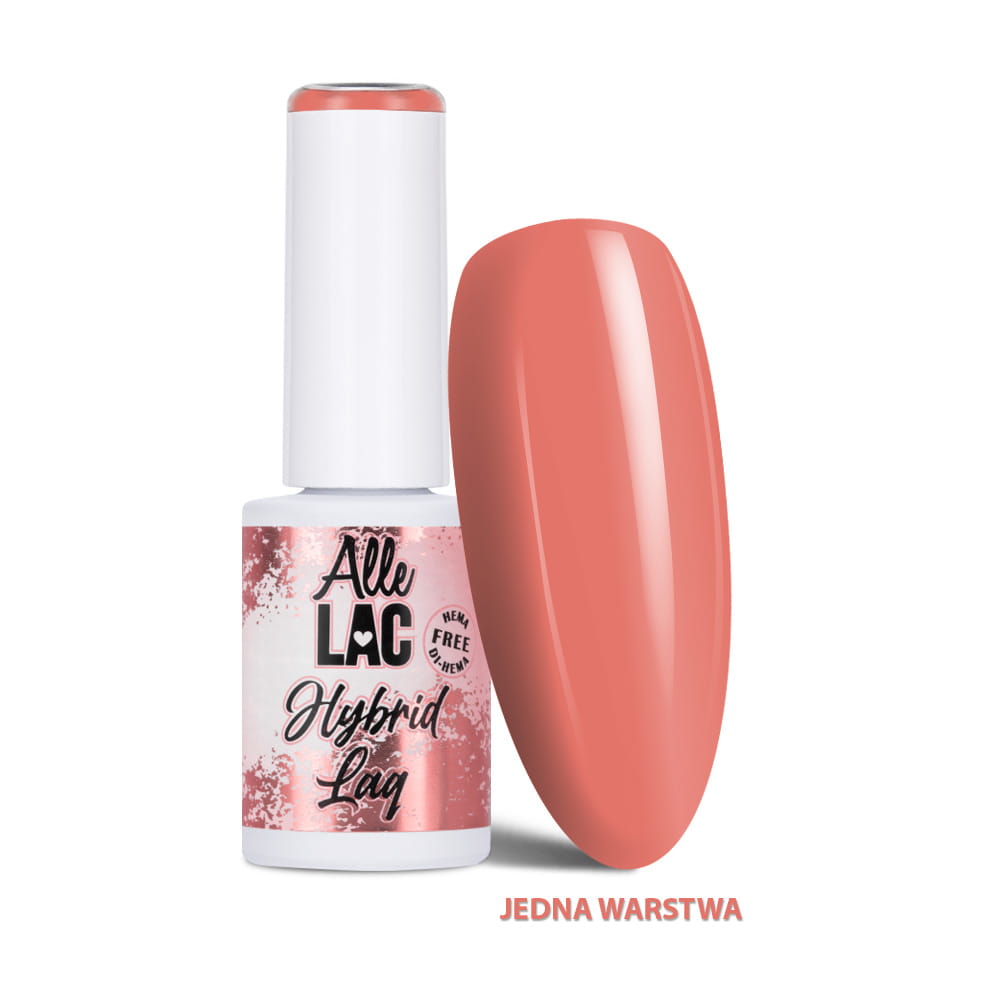 Lakier hybrydowy LED/UV Gel Polish Nudes N10 Coral Rose AlleLac HEMA/Di-HEMA Free 6g