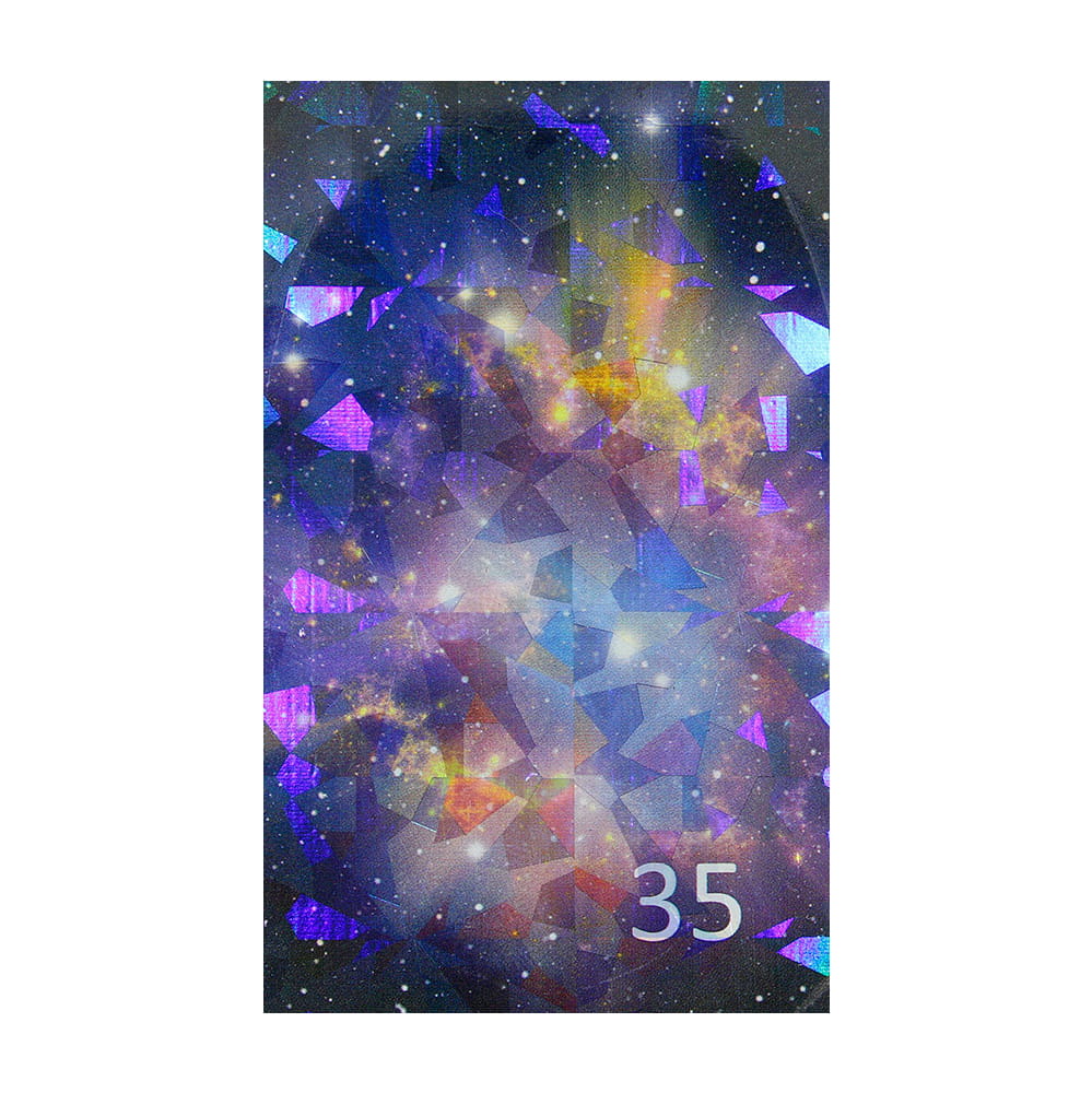 Naklejka do paznokci Laser effect samoprzylepna arkusz 8 cm x 5 cm Nr 84