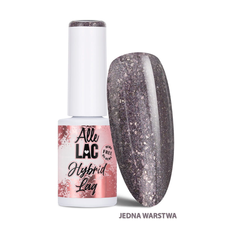 Lakier hybrydowy LED/UV Gel Polish Browns B9 Smoky Glitter AlleLac HEMA/Di-HEMA Free 6g