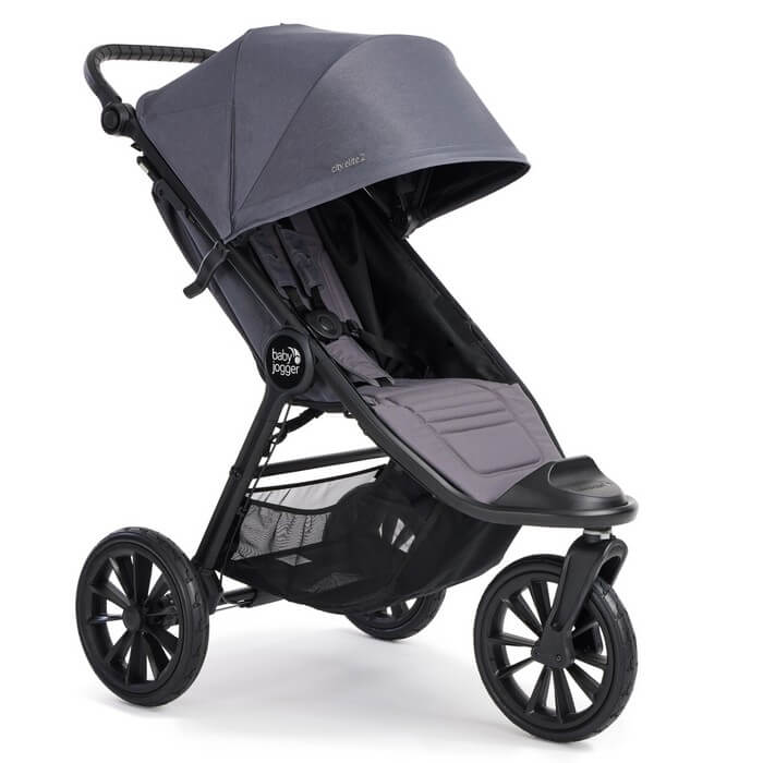 Baby Jogger City Elite 2 - trójkołowy wózek spacerowy-Stone Grey