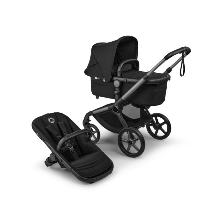 Bugaboo Fox 5 Renew - wózek głęboko-spacerowy-Graphite-Heritage Black-Heritage Black