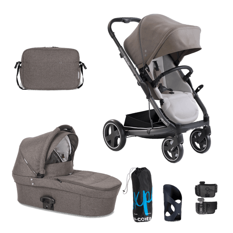 X-lander, X-Cite - wózek głęboko-spacerowy - 2w1 -Evening Grey