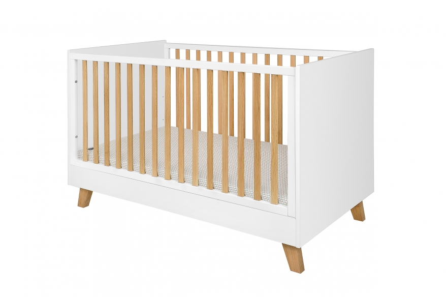 Novelies, Zara - łóżeczko 70x140 z opcją tapczanika-Biały