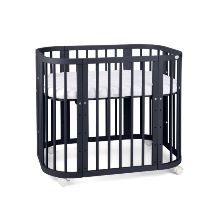 Waldin Łóżeczko 5w1 z materacem-Grafit