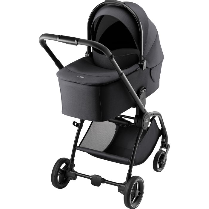 Britax Romer Rio - kompaktowy wózek głęboko-spacerowy 2w1-Carbon Black Style