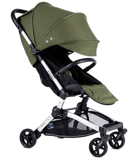 X-lander X-Fly - wózek spacerowy z barierką w zestawie-Organic Green