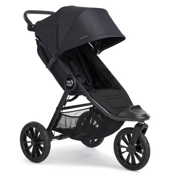 Baby Jogger City Elite 2 - trójkołowy wózek spacerowy-Opulent Black