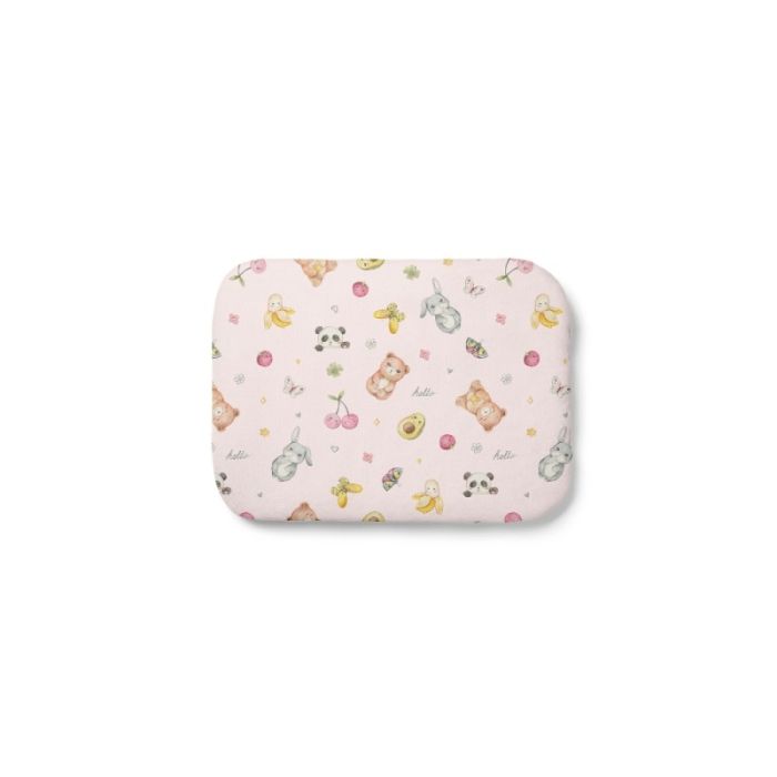 Waldin Bambusowa poduszka dziecięca z wypełnieniem 30x40 cm-Candy Cute Jasny Róż