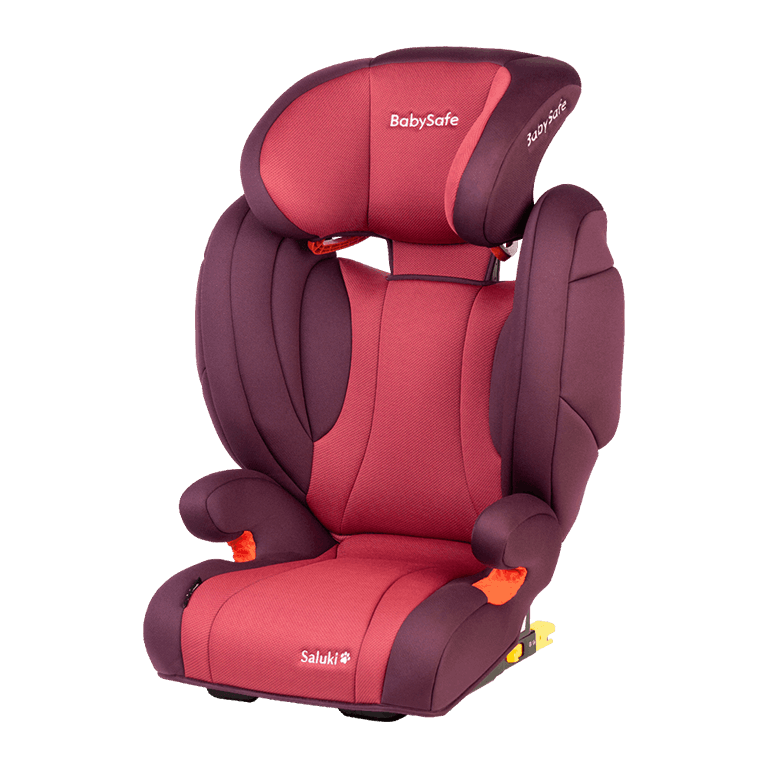BabySafe, Saluki - fotelik samochodowy 15-36 kg/3-12 lat-Różowo-Fioletowy
