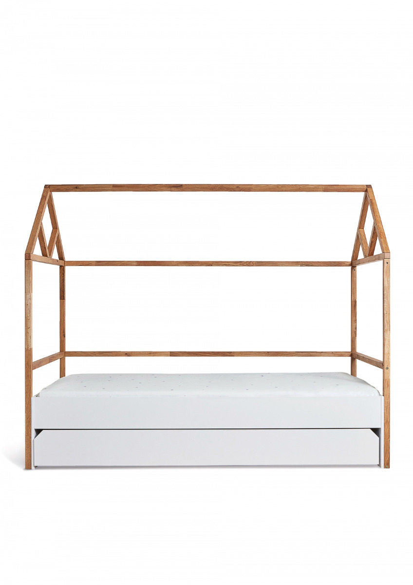 Bellamy, Lotta - łóżko domek 90x200 z szufladą-Biały