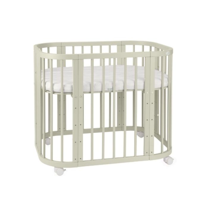 Waldin Łóżeczko 5w1 z materacem-Oliwkowe