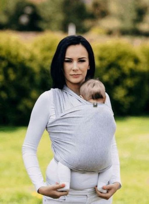 LennyLamb Chusta elastyczna do noszenia dziecka 0-12 mies.-Chalcedon