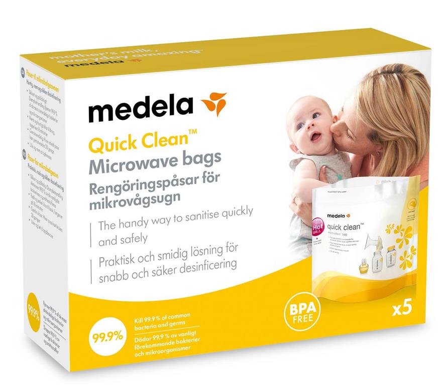 Medela Quick Clean - Torebki do dezynfekcji w kuchence mikrofalowej 5 sztuk