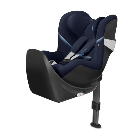 Cybex, Sirona M2 I-Size - fotelik samochodowy bez bazy od urodzenia do 105 cm, do ok. 4 lat-Manhattan Grey-Navy Blue