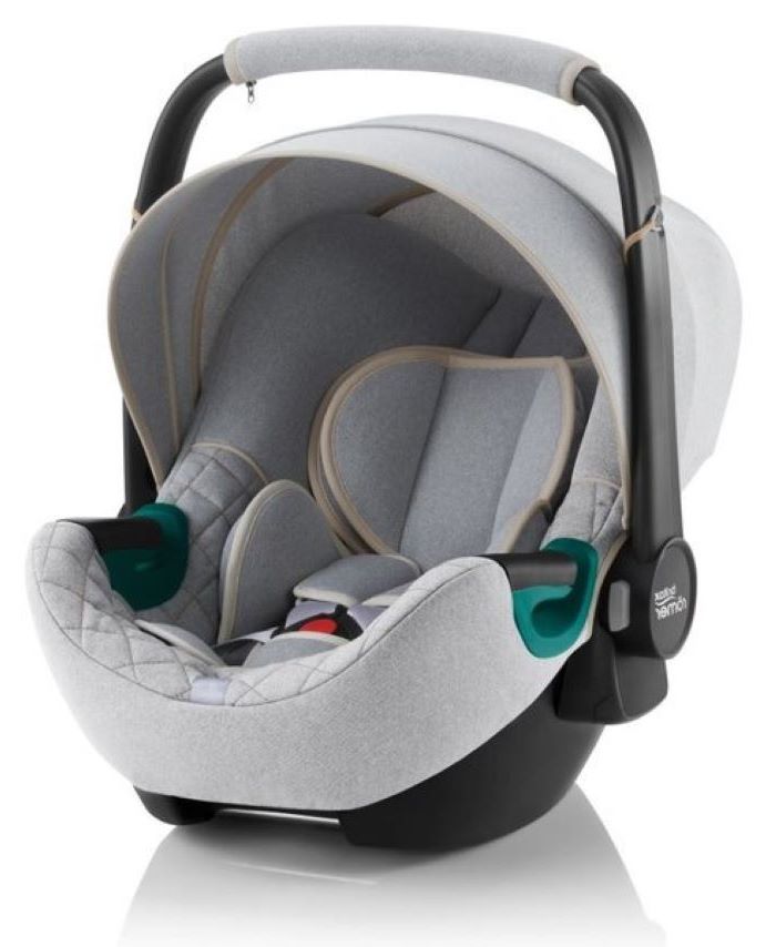 Britax Romer Baby-Safe 3 i-Size - fotelik samochodowy od urodzenia do około 15 miesiąca życia, od 40 do 83 cm wzrostu-Nordic Grey