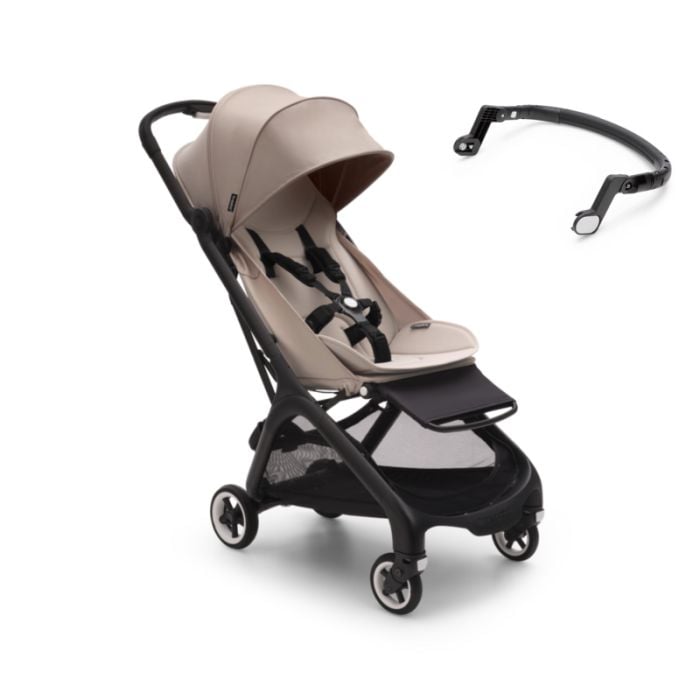 Bugaboo Butterfly - kompaktowy wózek spacerowy z pałąkiem-Black-Desert Taupe