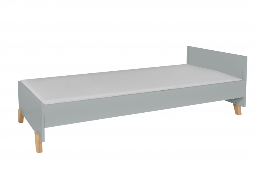 Novelies, Zara - łóżko 90x200-Szary