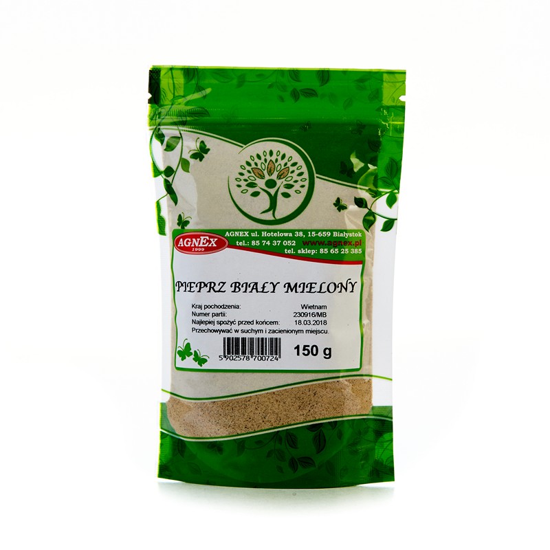 Pieprz biały mielony 150g
