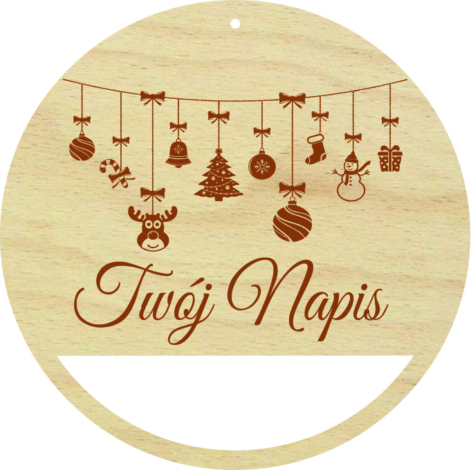 Kalendarz adwentowy tabliczka obręcz baza makrama grawer personalizacja IMIĘ zawieszka świeta Boże Narodzenie