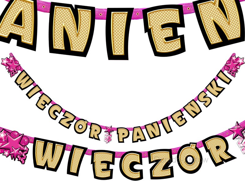 Baner na Wieczór Panieński 292 cm, 1 szt.