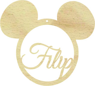 Obręcz koło do łapacza snów, makramy dla Chłopca z imieniem Myszka miki 25cm