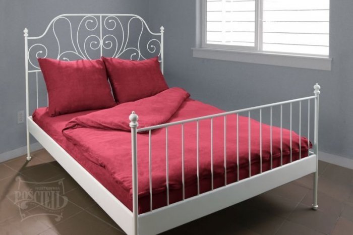 Pościel Frotte wz. 18 bordowy rozmiar 160x200