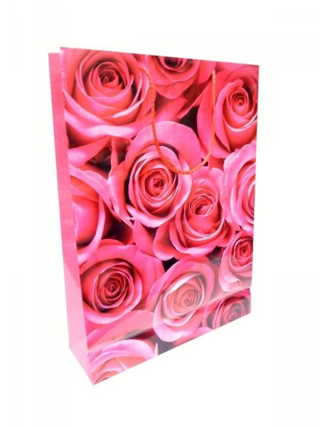 Ozdobne opakowanie, torebka na prezent 26x32 wz. Róża 01