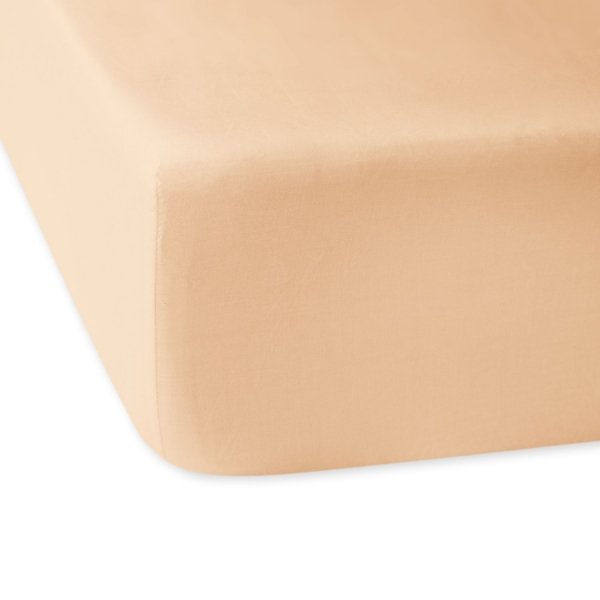 Prześcieradło satynowe z gumką 90x200 - Jasny beż 044