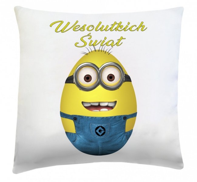 Poduszka Wielkanocna 40x40 wz. Minionek