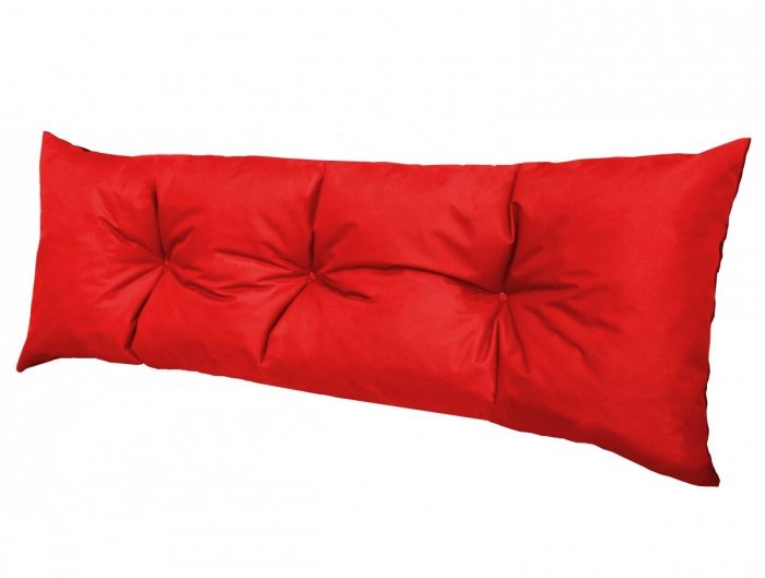 Poduszka ogrodowa na paletę - oparcie 120x40 wz. Czerwony