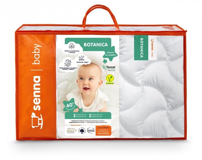 Komplet Inter-Widex BOTANICA/TENCEL- kołderka 100x135, poduszka 40x60