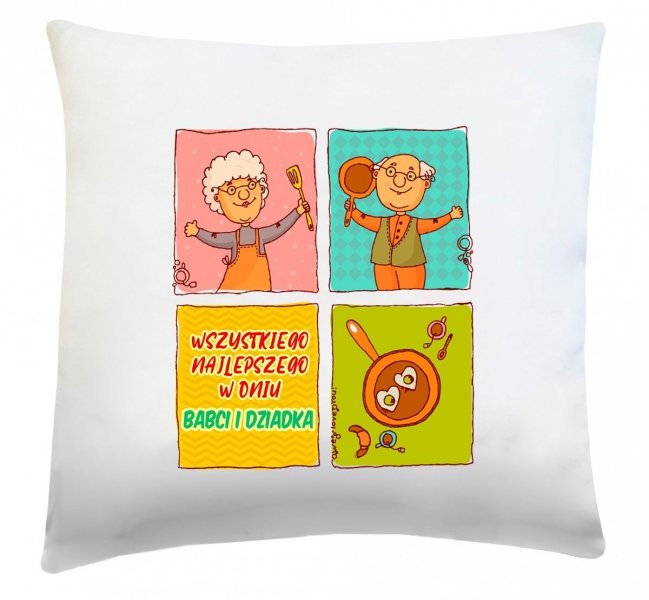 Poduszka na Dzień Babci i Dziadka 40x40 wz. 09