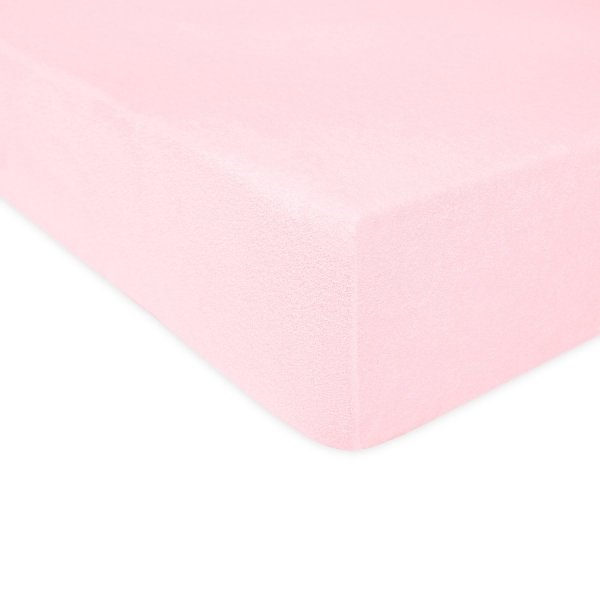 Grube Prześcieradło FROTTE z gumką do łóżeczka 70x140 wz. 006 róż