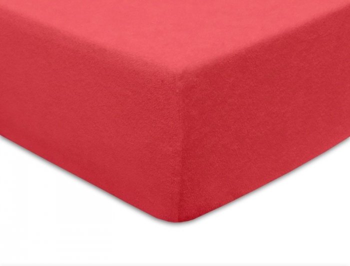 Grube Prześcieradło FROTTE 220x200 na gumkę wz. 038 koralowy
