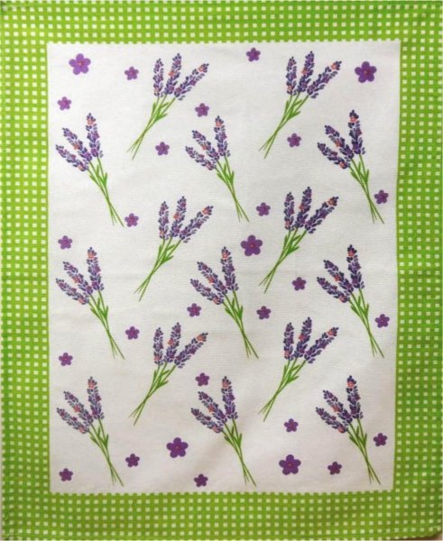 Ścierka kuchenna Grecja 50x65cm 100% bawełna wz. Lawenda zielona