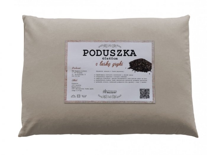 Poduszka z łuską gryki 40x60