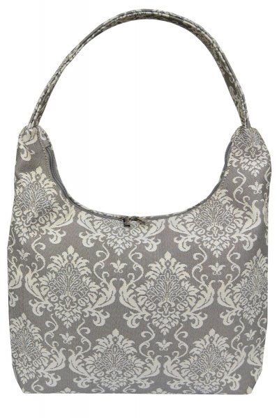 Torba na ramię gobelinowa 36x38 wz. Orient c. szary