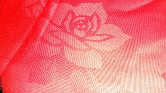 Obrus bawełniany ADAMASZEK LAM Rozmiar: 150x250cm Kolor: czerwony