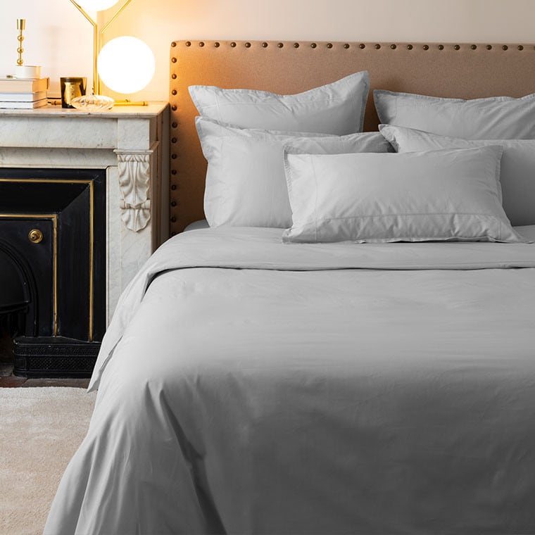 poszwa NEO szara gris bawełna perkalowa - pościel