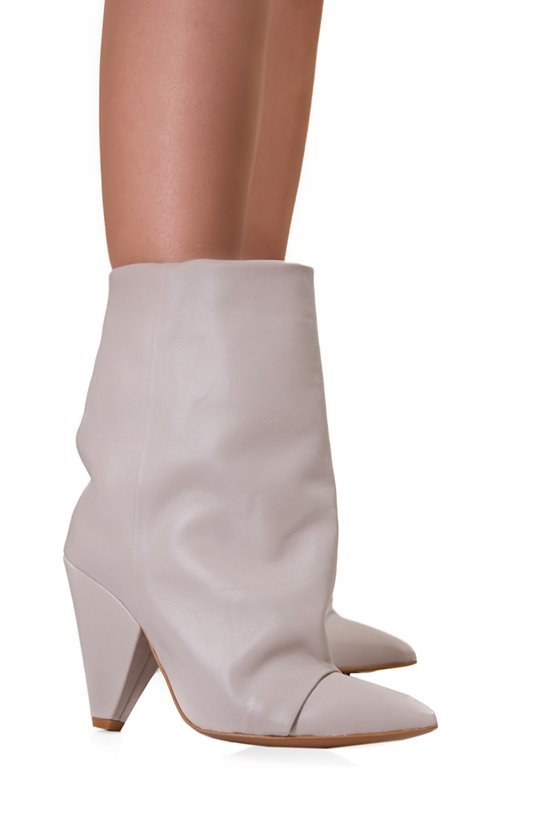 Botki damskie 4807K90/15 Silver lico wada