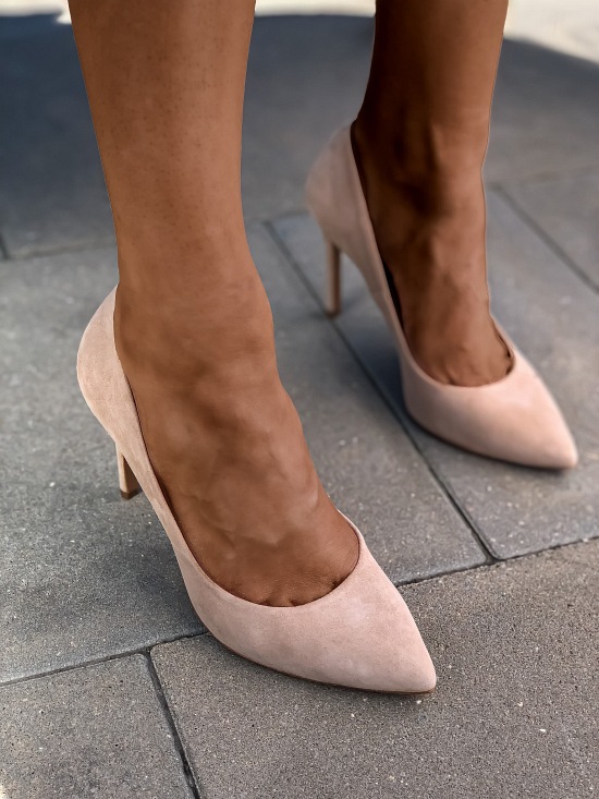 Czółenka 389/1 Sand zamsz