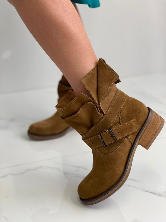 Botki damskie 0066/4 TABACCO