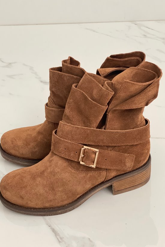 Botki damskie 0066/4 Koniak