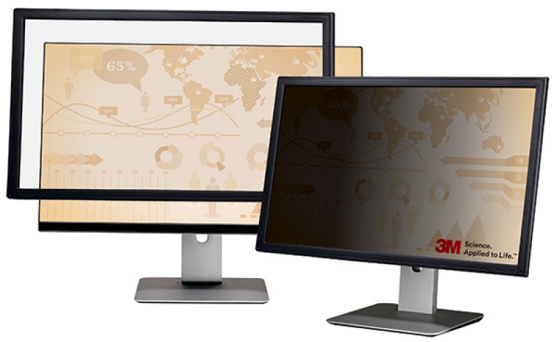 Ramkowy filtr prywatyzujący 3M (PF319W), do monitorów, 16:9, 19", czarny